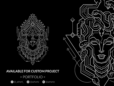 Client Project : Fraggletribe abstract apparel geometric art illustration khali line art medusa merchandise mystic print sacred geometry