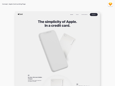 Apple credit card landing page