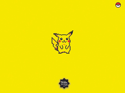 Pika-Pika, Pikachu!! Pokemon Series-1 brush digital editorial icon illustration painting pikachu pixel pokemon print squirtle
