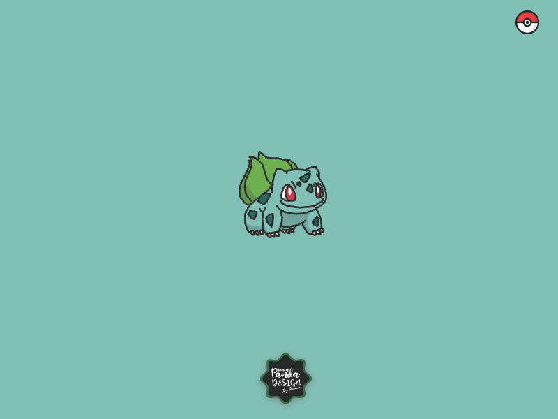 Bulbasaur, Pokemon Series-3 squirtle print pokemon pixel pikachu painting bulbasaur illustration icon editorial digital brush