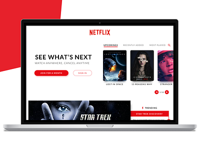 Netflix UI Redesign design minimal motion netflix redesign ui ux web