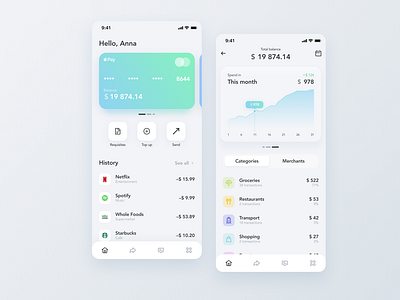 Bank app concept