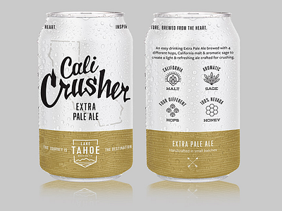 Lake Tahoe Brewing Co 4 beer can craft beer label naming packaging reno tahoe