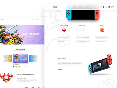 Nintendo website redesign 4 game nintendo redesign ui website