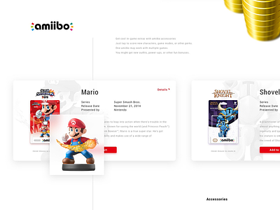 Nintendo website redesign amiibo game nintendo redesign ui website