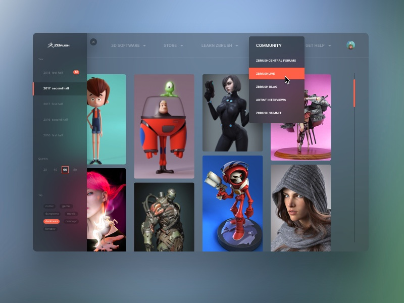 desktopZbrush by Y_Design on Dribbble