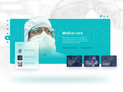Medical care VR/AR dashboard ar clean dashboard interactive medical ui ux vr web