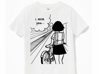 I Miss You Too... illustration tshirt