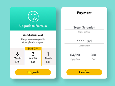 Day 002 | Credit Card Checkout app branding app design dailyui dailyui 002 uidesign