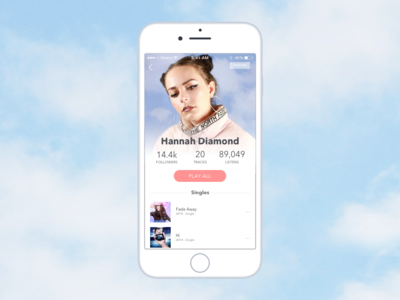 Day 006 | User Profile app design daily ui daily ui 006 music player