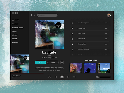 Day 009 | Music Player daily ui daily ui 009 desktop music player ui desiegn ux design