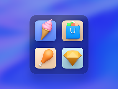 Big Sur - 3D Icon Exploration 3d app bigsur branding dailyui design flatui icon illustration iphonex logo mac