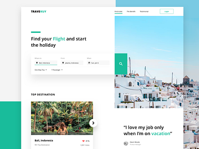 Flight Booking Platform - Landing Page Exploration