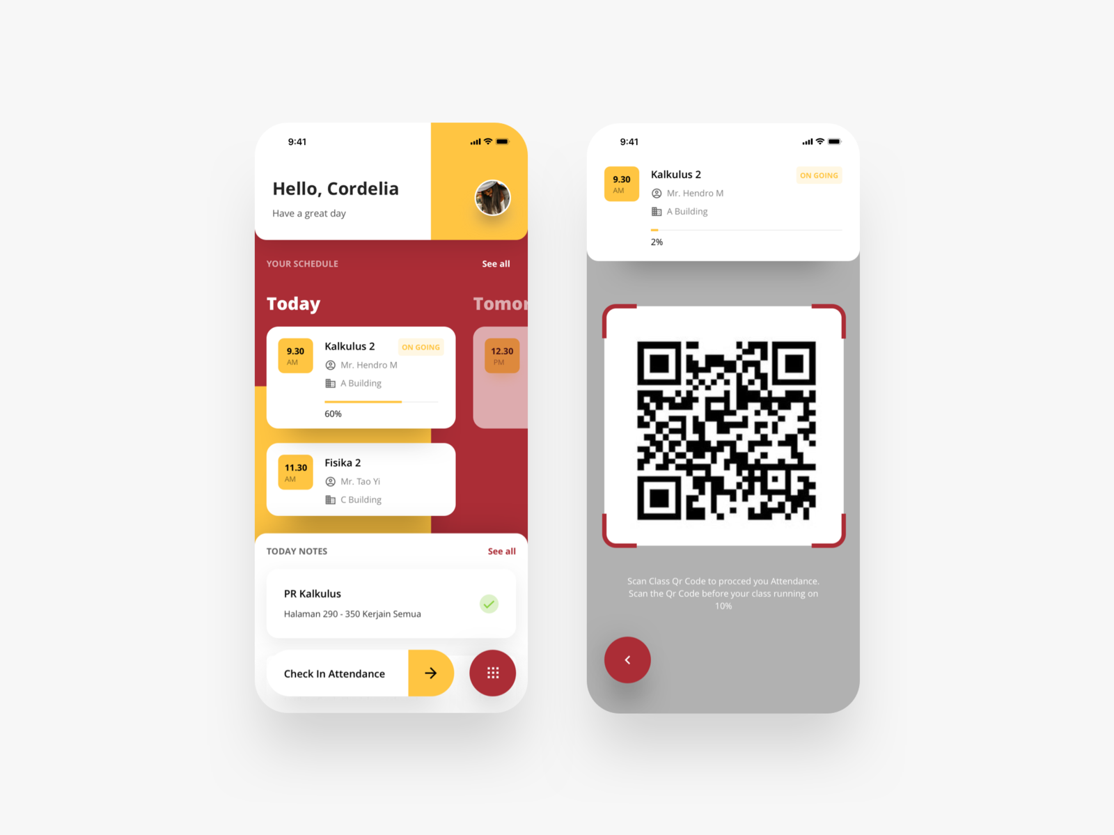 Student Portal Mobile App Exploration by Setyono Dwi on Dribbble
