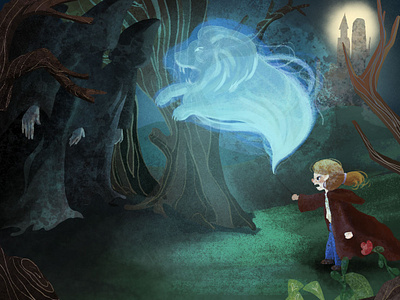 expecto patronum harrypotter illustration patronus photoshop