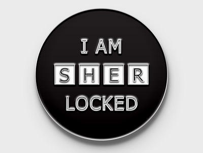 I AM SHER LOCKED Enamel Pin enamel pin pin sherlock sherlock holmes
