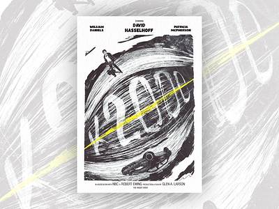 K2000 design grindhouse illustration ink ink drawing movie poster print