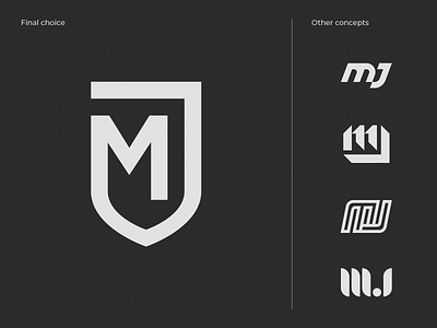 MJ Monogram branding design icon identity logo monogram vector