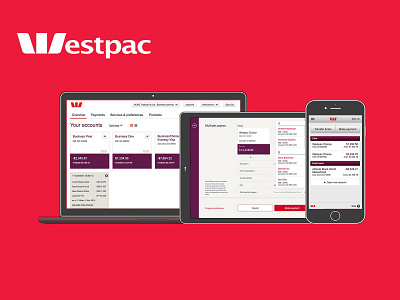 Westpac axure banking app invision multichannel sketch ui ux
