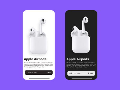 Apple AirPods with charging case airpods app apple apple airpods cart design interface shopping shopping app shopping bag shopping cart ui ui design ui ux design uidesign user interface ux