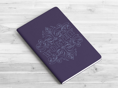 Notebook Design journal lettering lettering art notebook design notebook mockup stationery design stippled