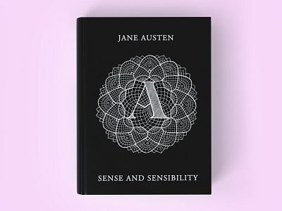 Jane Austen Book Cover book cover art book cover design illustration lace lettering lettering art