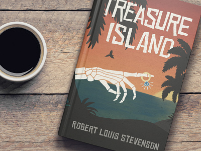 Treasure Island Book Cover book cover book cover art book cover design lettering lettering art