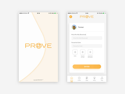 Prove - Farm to Factory buyers factory farmers market mobile user interface orange sri lanka