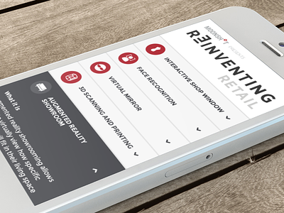 Reinventing Retail: Mobile Experiene accordian barkley flat icons mobile moonshot ui