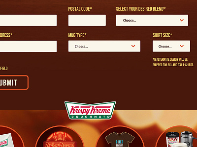 National Coffee Day Microsite: UI Detail coffee flat krispy kreme microsite rounded ui