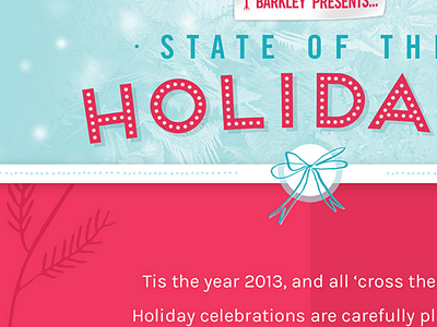 Holiday Card Website barkley bow frost holiday interactive snow tag ui web website
