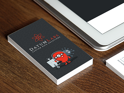 DatumLabs Business Card data flat geek geometric lab logo monsters science