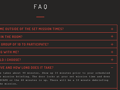 FAQ Accordion