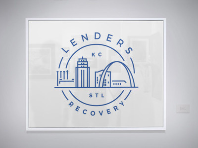 LRS Tow Repo Logo kc lenders outline skyline stl tow
