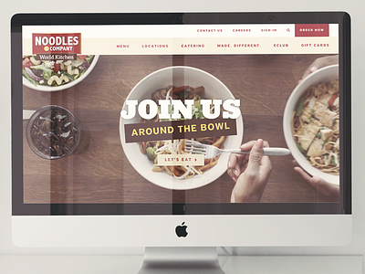 Noodles & Company Website Redesign