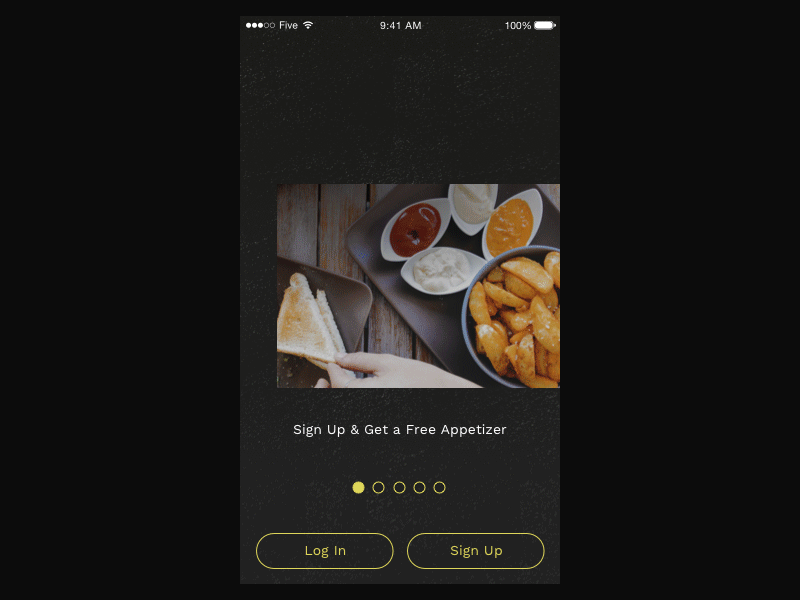 App Onboarding Animations animations flow food mobile onboarding outline restaurant ui