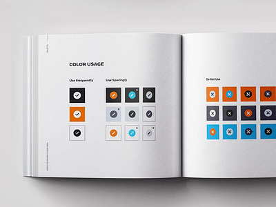 40Digits Brand Book book branding color usage guidelines mockup