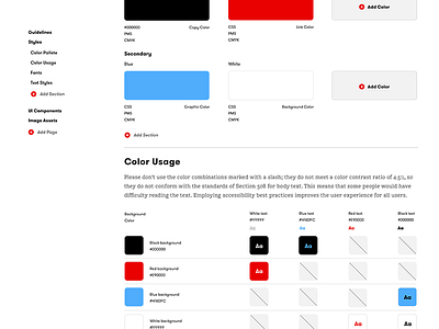 Design System Tool Concept accessibility color css digital interactive product system tool ui