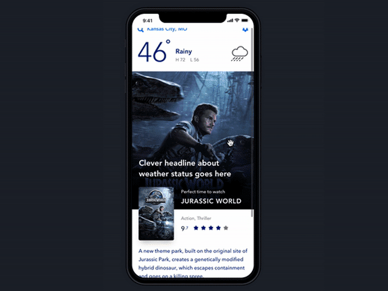 Reel Weather App — Recommend a Movie