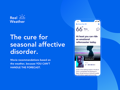 Reel Weather App Concept app concept mobile movies recommendation ui weather