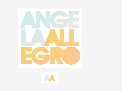 Angela Allegro a colorfield logo