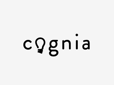 cognia, #2 bulb cognitive light logo minimal thinking