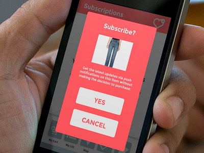 SmartCart: Subscriptions Modal app button mobile modal shopping subscribe ui ux