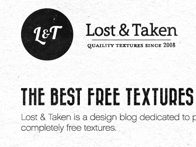 L&T Layout logo texture typography web design