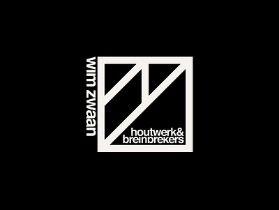 Wim Zwaan houtwerk & breinbrekers branding logo monogram puzzle puzzle logo w woodwork z