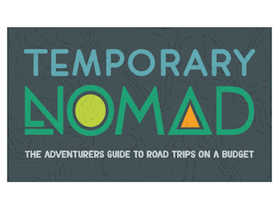 Temporary Nomad Business Card adventure graphic design road trip