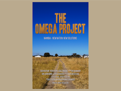 The Omega Project Poster documentary food security graphic design namibia