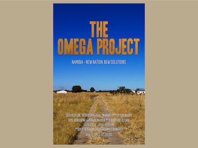 The Omega Project Poster food security documentary namibia graphic design