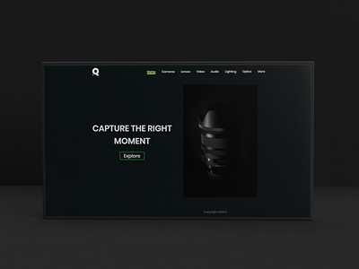 alqamera Web 3d brand design branding camera design digital ecommerce graphic design startup typography ui user interface ux visual identity web web app web design