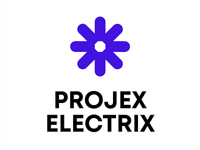 Projex Electrix Logo Design brand design brand identity graphic design logo logo a day logo design vector visual identity